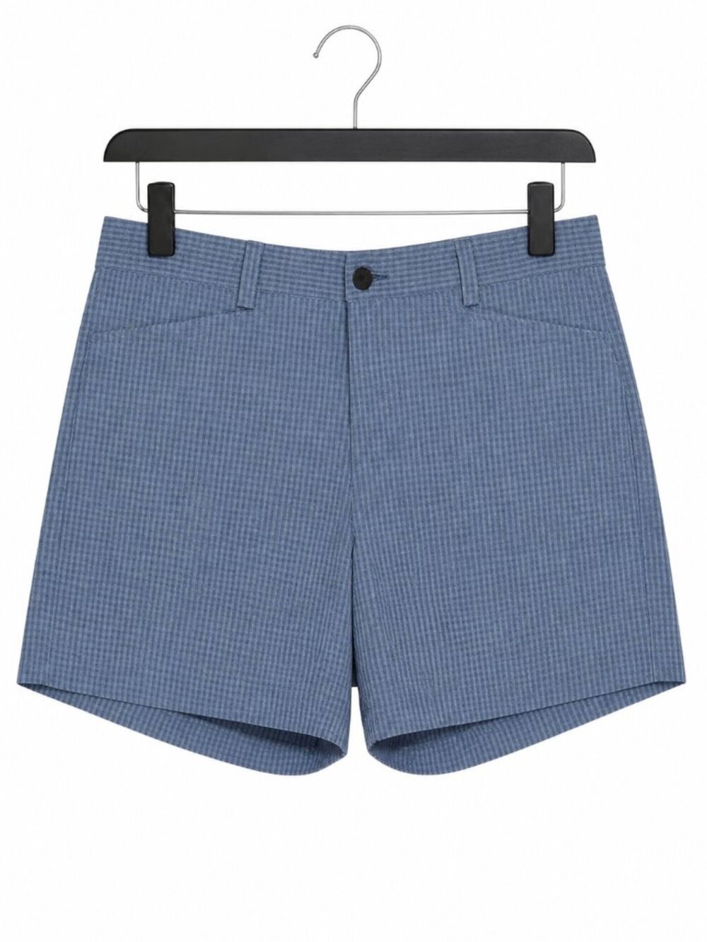Dockers Women’s Blue Plaid Shorts – Size (See Measurements) – Cotton Flat Front